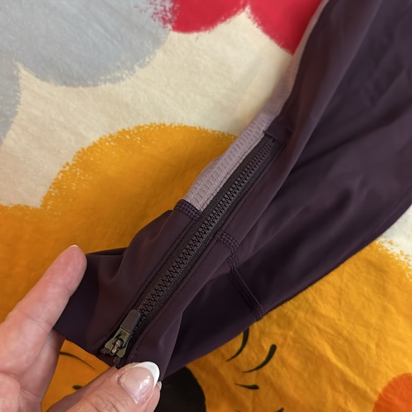 Allyson Felix X Athleta Color Block Leggings Pink Purple Sz 1X! - Picture 4 of 8